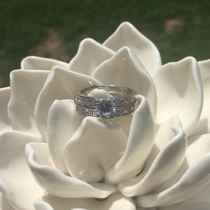 Women’s CZ SS Bridal Ring Set